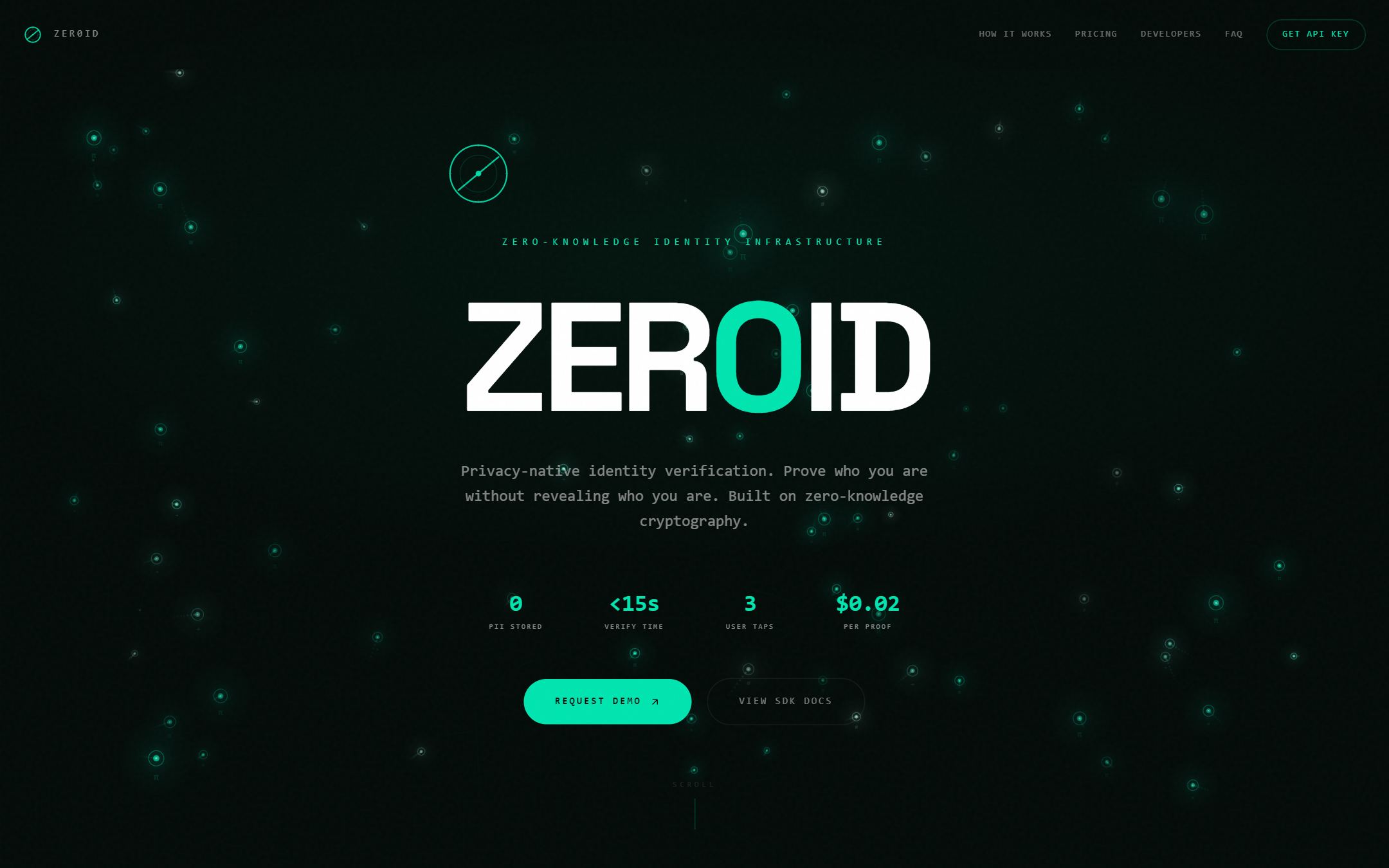 Zer0id — Prove you are over 18 without showing anyone your passport.