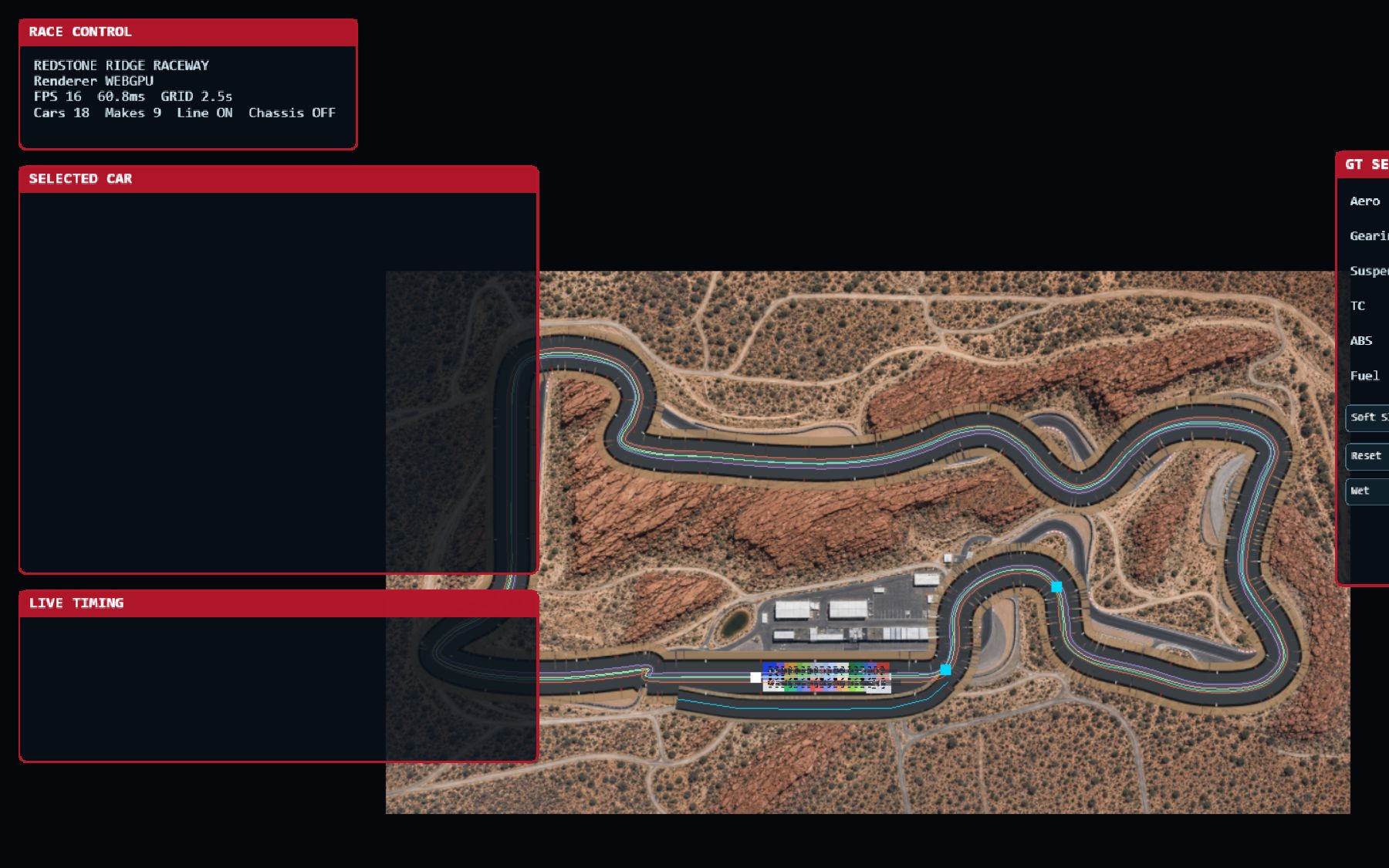 Redstone Ridge Raceway — A racing game that runs in a browser tab.